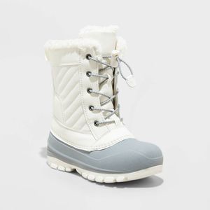 Kids' Skylar Lace-Up Winter Boots - All in Motion Cream 1
